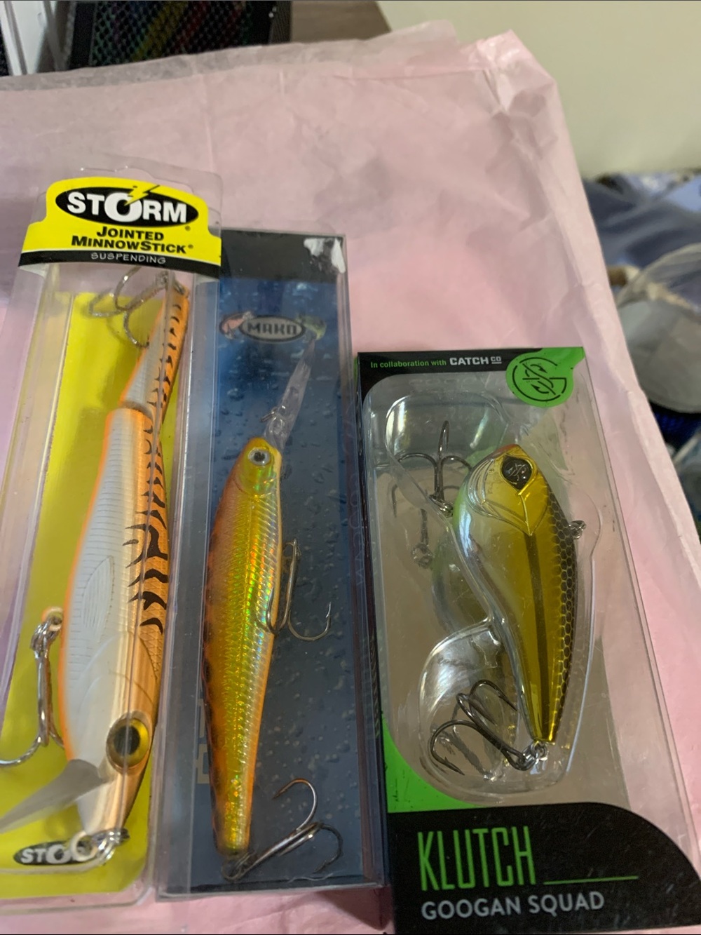 Storm Jointed Minnowstick Fishing Lure - Yellow and Orange Finish